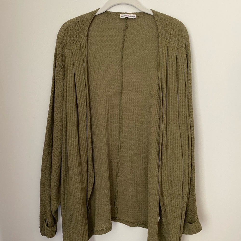 Olive Green Cardigan